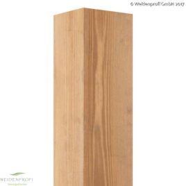 Holzpfosten Kiefer quadratisch, gebeizt, 7 x 7 x 120